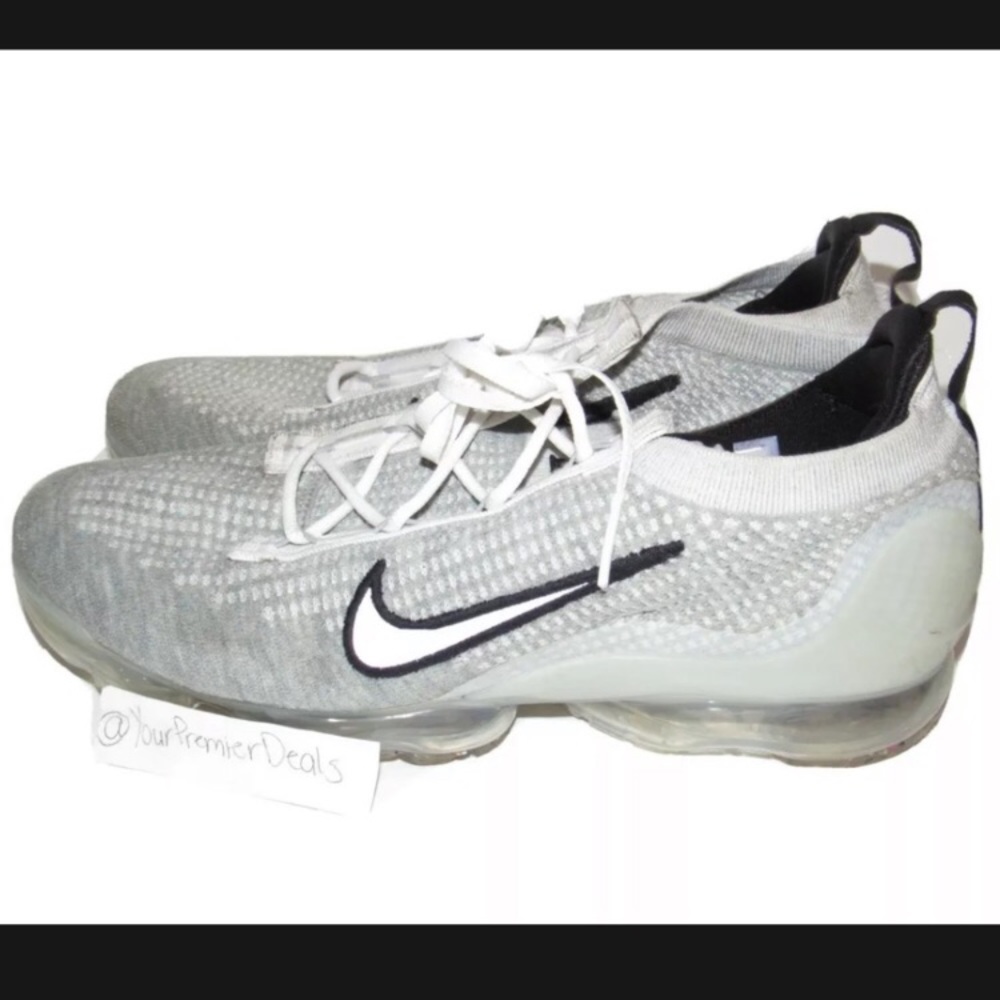 Nike Vapormax 2021 Flyknit FK White Black Monochrome 11.5